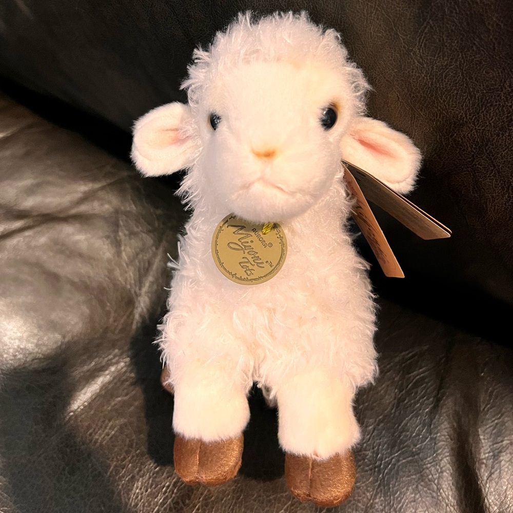 Aurora Baby Lamb Miyoni Stuffed Animal 7" - Picture 2 of 4